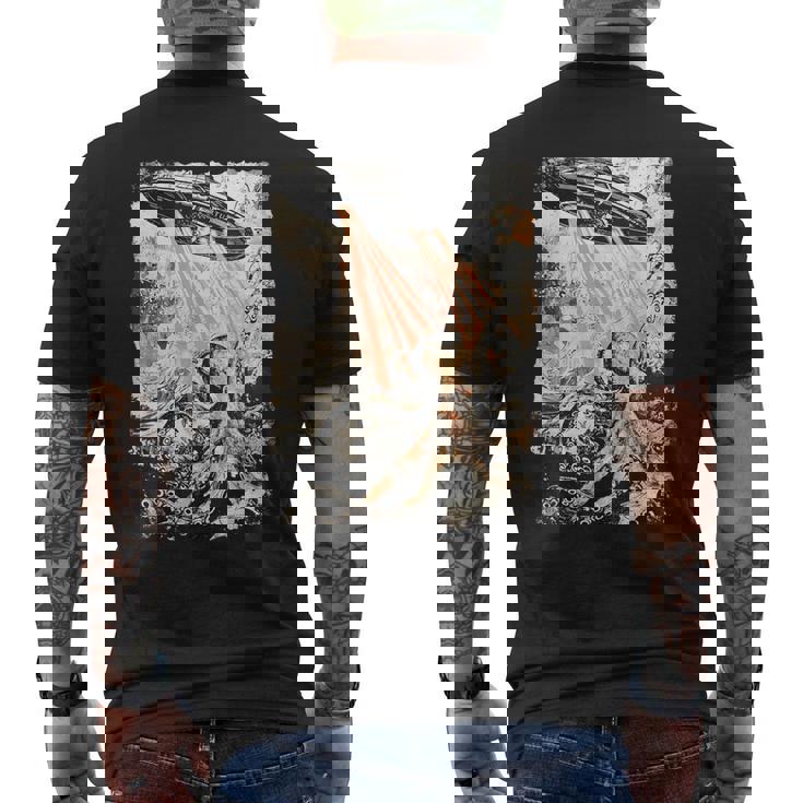 ヴィンテージ タコ Ufo Uap エイリアン タコ タコ メンズTシャツ バックプリント