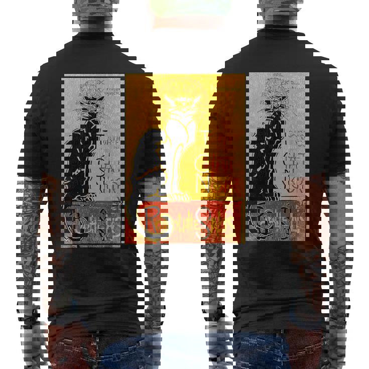 ヴィンテージ トゥール デュ シャ ノワール クロネコ ハロウィン用 メンズTシャツ バックプリント