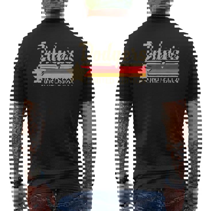 ヴィンテージ ドジャース 名前 スローバック レトロ メンズ レディース メンズTシャツ バックプリント