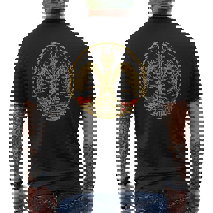 ヴィンテージ ドラゴンキング ギドラ アート サンセット 日本語 メンズTシャツ バックプリント