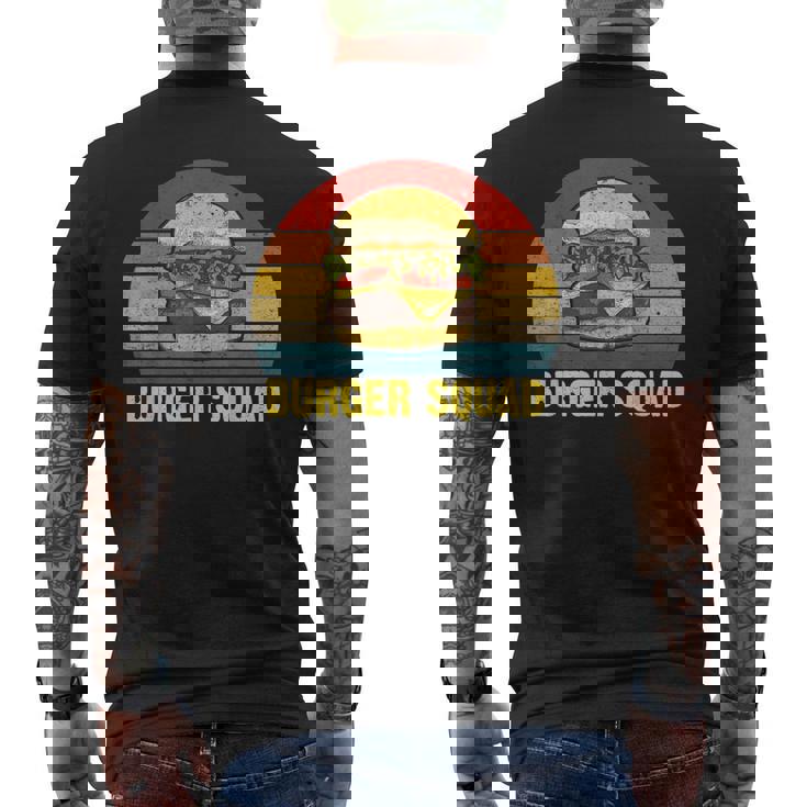 ヴィンテージ バーガー スクワッド チーズバーガー ハンバーガー 恋人へのギフトに メンズTシャツ バックプリント