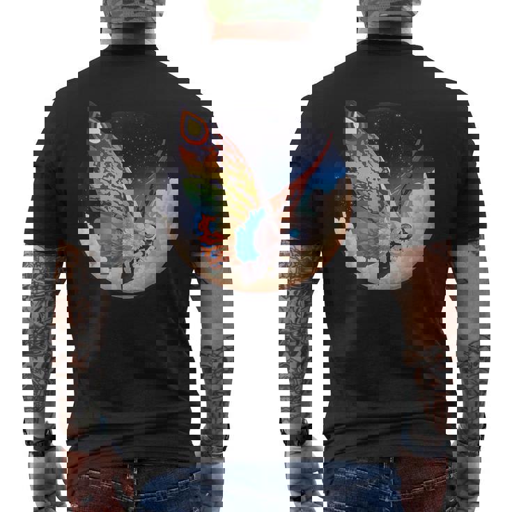 ヴィンテージ モスラ-モスラ怪獣怪獣 メンズTシャツ バックプリント