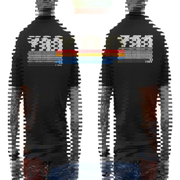 ヴィンテージ レトロ 70年代80年代スタイル バン・アルスティーンの故郷、テキサス州 メンズTシャツ バックプリント