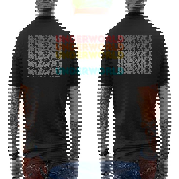 ヴィンテージ レトロ アンダーワールド メンズTシャツ バックプリント
