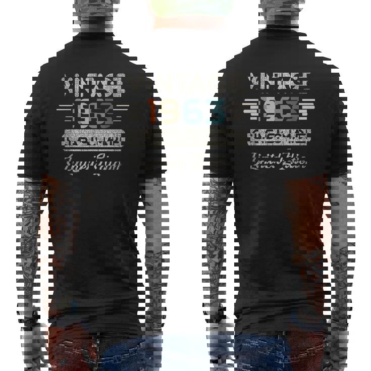 ヴィンテージ1963限定版 62歳の誕生日 メンズTシャツ バックプリント
