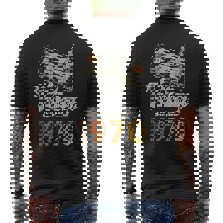 ヴィンテージ1970 カセット・ペンシル 55歳の誕生日 メンズTシャツ バックプリント