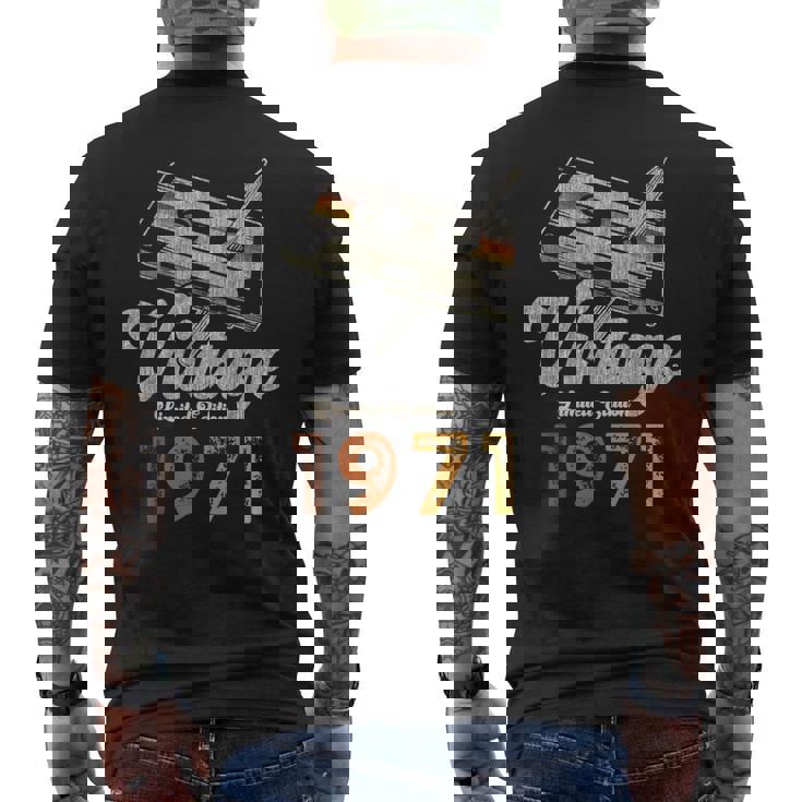 ヴィンテージ1971 カセット・ペンシル 54歳の誕生日 メンズTシャツ バックプリント