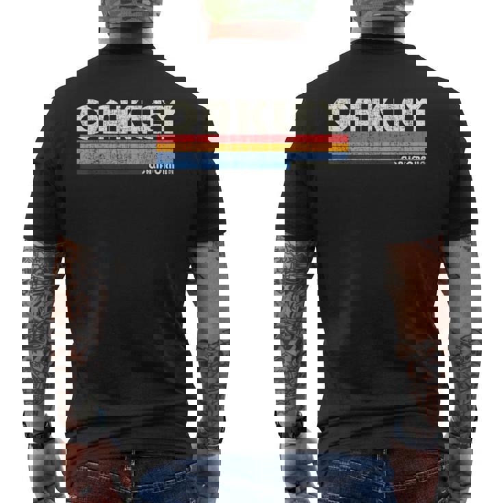 ヴィンテージ70年代80年代スタイルoakley Ca メンズTシャツ バックプリント