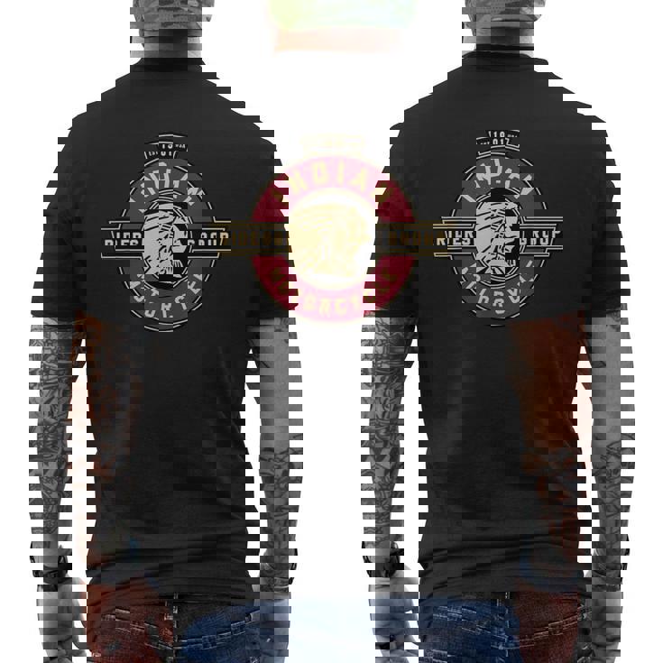 ヴィンテージインディアンライダーズグループ メンズTシャツ バックプリント