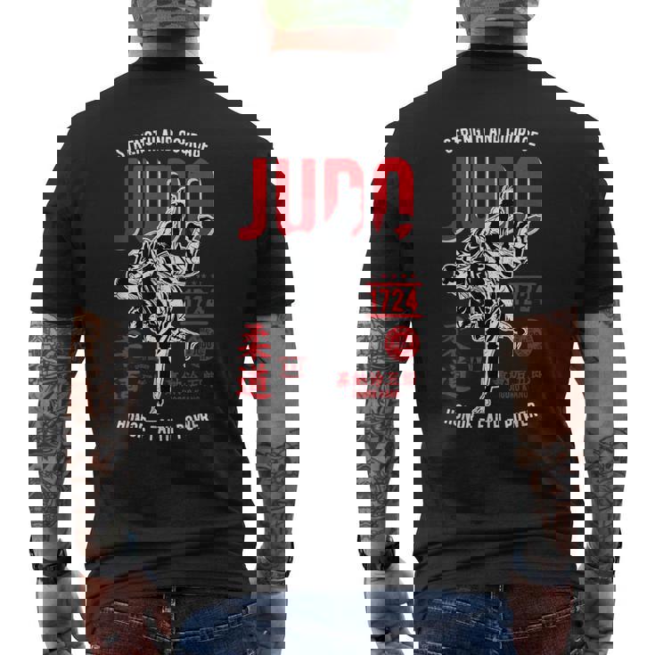 ヴィンテージカー 柔道 柔術 格闘技 総合格闘技 トレーニング メンズTシャツ バックプリント