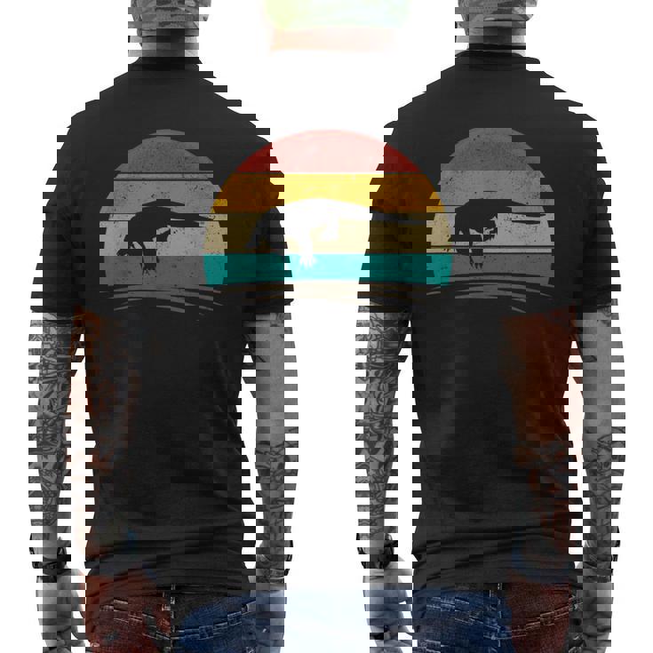 ヴィンテージコモドドラゴン レトロアンティーク調コモドドラゴン メンズTシャツ バックプリント