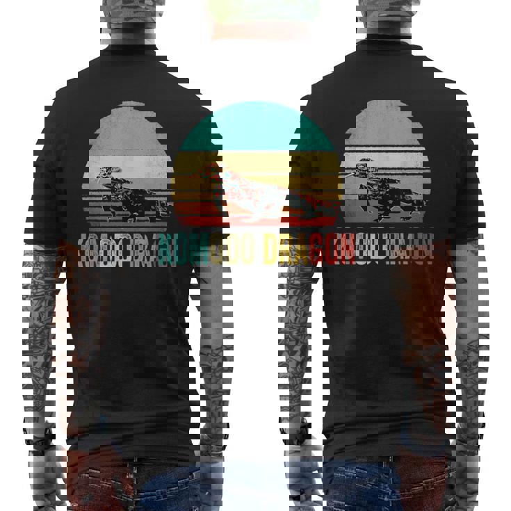 ヴィンテージコモドドラゴンシャツサンセット メンズTシャツ バックプリント