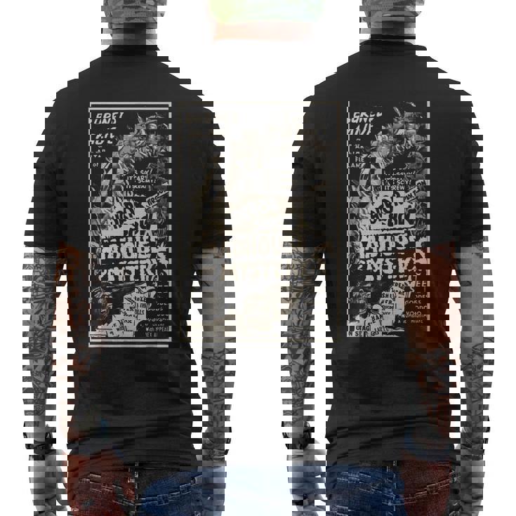 ヴィンテージハロウィンモンスタースラッシャーホラー映画ホラーショー メンズTシャツ バックプリント