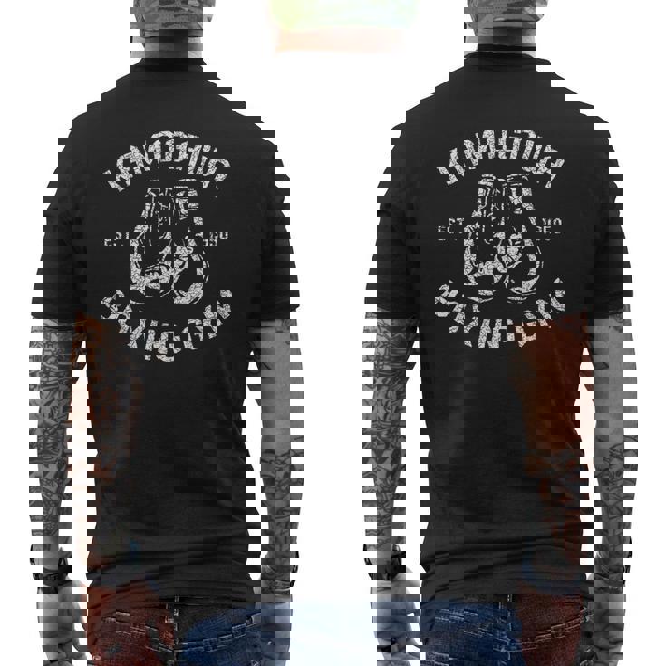 ヴィンテージボクサーkbg鴨川 ボクシングジム Est1950 メンズTシャツ バックプリント