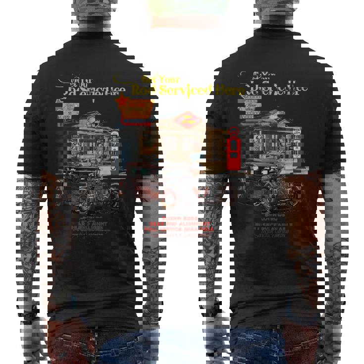 ヴィンテージラットロッドtシャツ ピンナップガール メンズtシャツ メンズTシャツ バックプリント