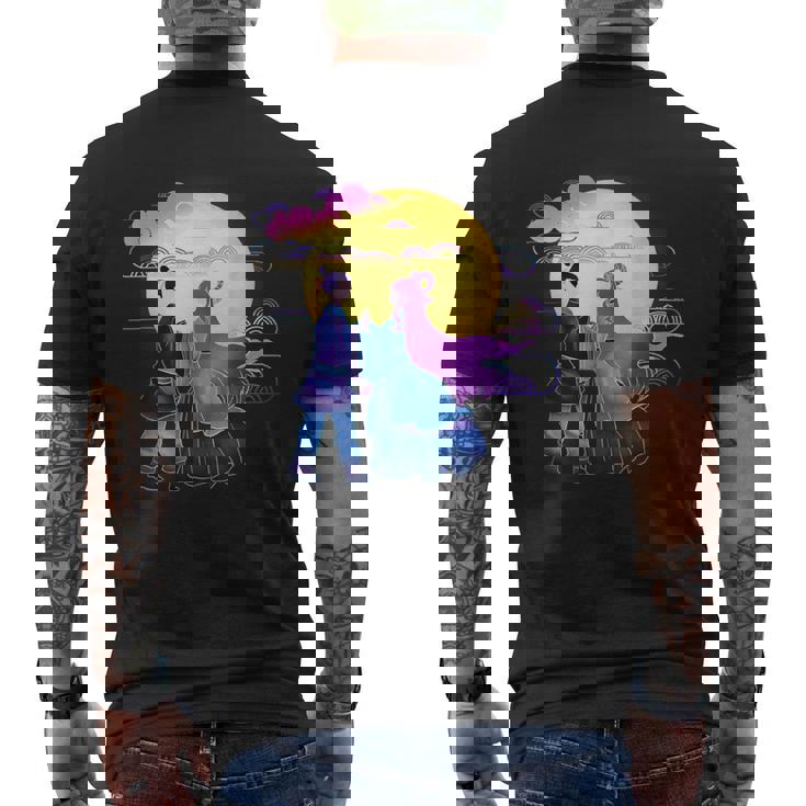 七夕ジャパン I 七夕 ギフトと日本語 メンズTシャツ バックプリント