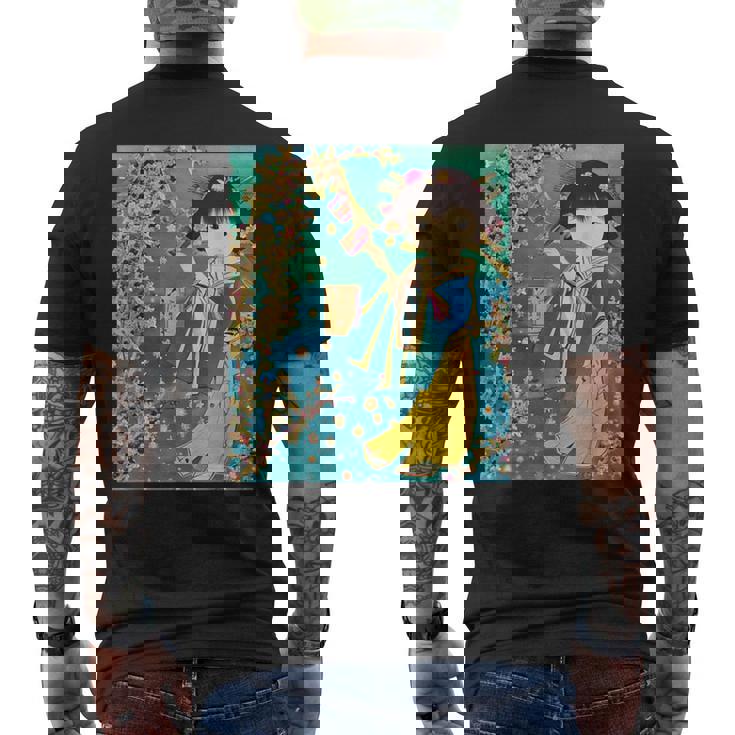 七夕少女のt-シャツ メンズTシャツ バックプリント