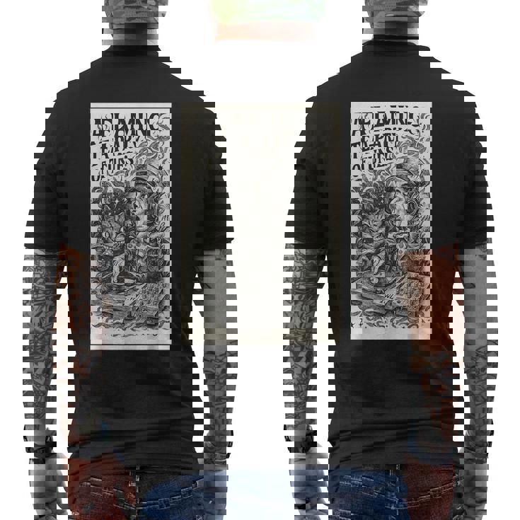 不思議の国のアリス いかれ帽子屋 マッドハッター A Flaming Tea-Party Of Tunes メンズTシャツ バックプリント