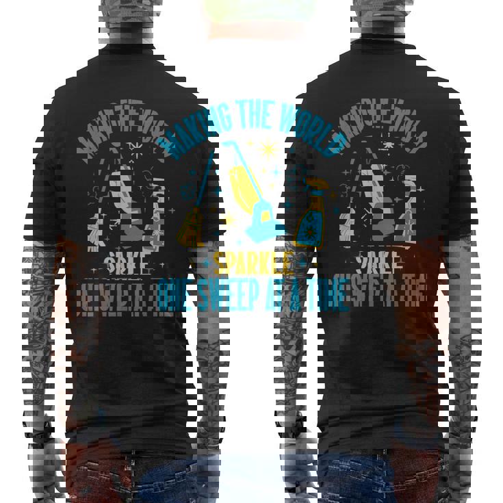 世界を一気に輝かせる 掃除に メンズTシャツ バックプリント