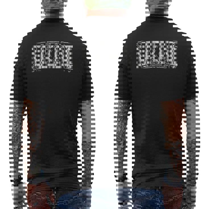 中野日本 メンズTシャツ バックプリント