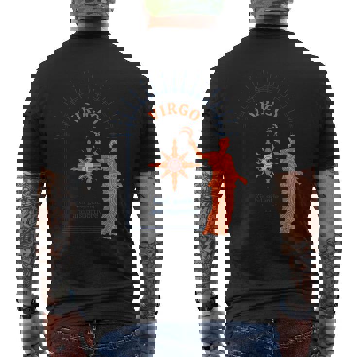 乙女座 星座 9月 8月 誕生日 グラフィックアート 乙女座サイン メンズTシャツ バックプリント