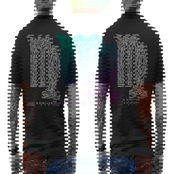 乙女座 星座 観賞用 ヴィンテージ メンズTシャツ バックプリント