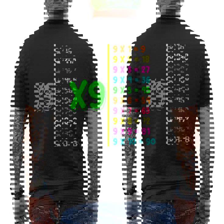 九九 小学校 算数 日 キッズ 男の子 メンズTシャツ バックプリント