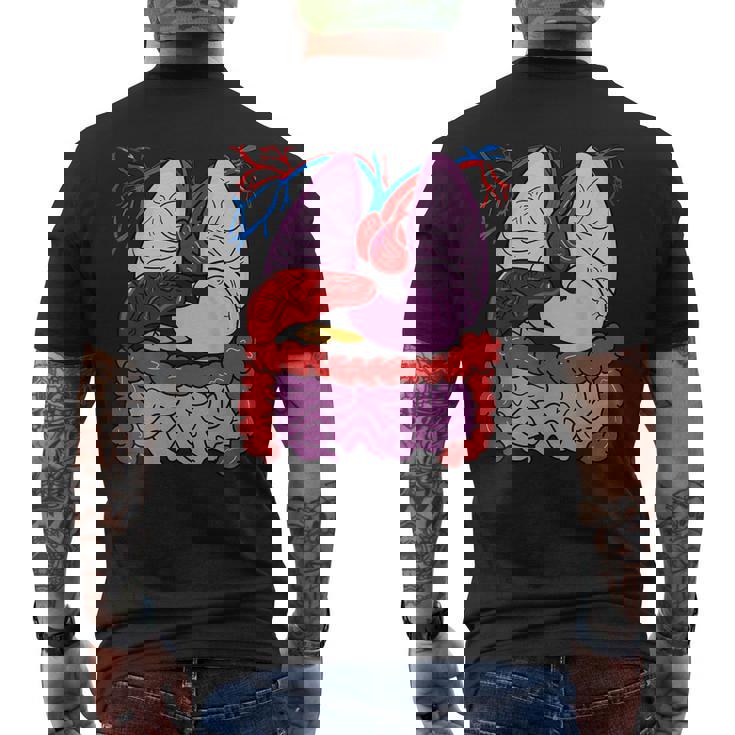 人体の解剖学 メンズTシャツ バックプリント