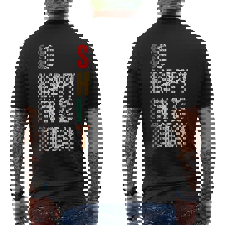 今日は33歳だおもしろい33歳の誕生日 メンズTシャツ バックプリント