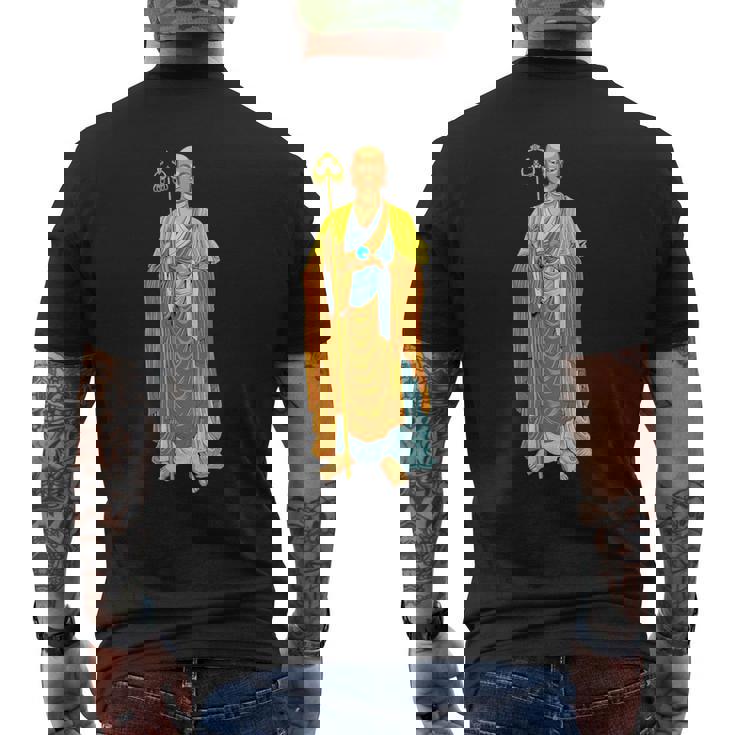 仏教 地蔵菩薩 メンズTシャツ バックプリント