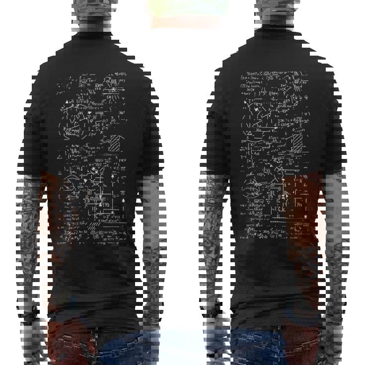 代数三角法微積分数学オタク 数学者 メンズTシャツ バックプリント