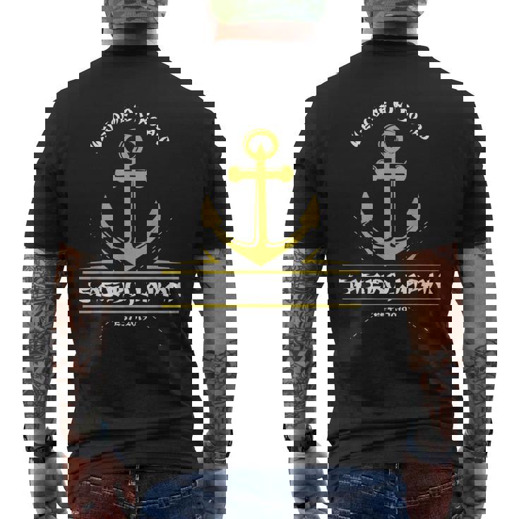 佐世保日本海軍。 メンズTシャツ バックプリント