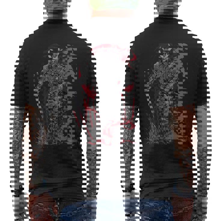 侍 Warrior 武士 メンズTシャツ バックプリント