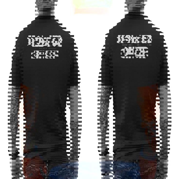 保護観察官 メンズTシャツ バックプリント