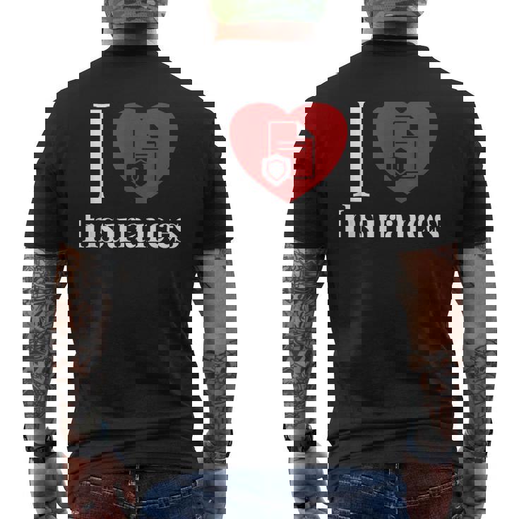 保険大好き メンズTシャツ バックプリント