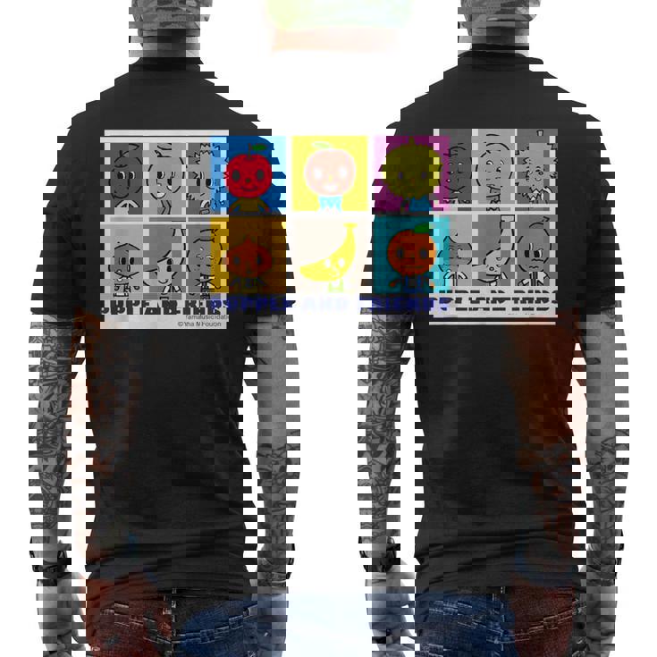 元気いっぱいおともだち メンズTシャツ バックプリント