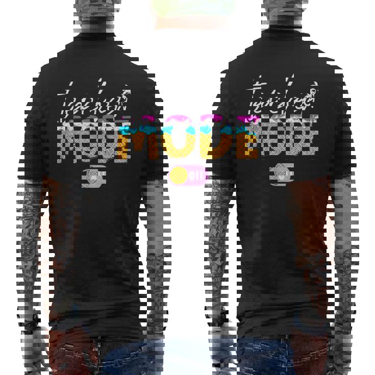 先生モード オフアイスクリーム ハッピー 学校最後の日 夏 メンズTシャツ バックプリント