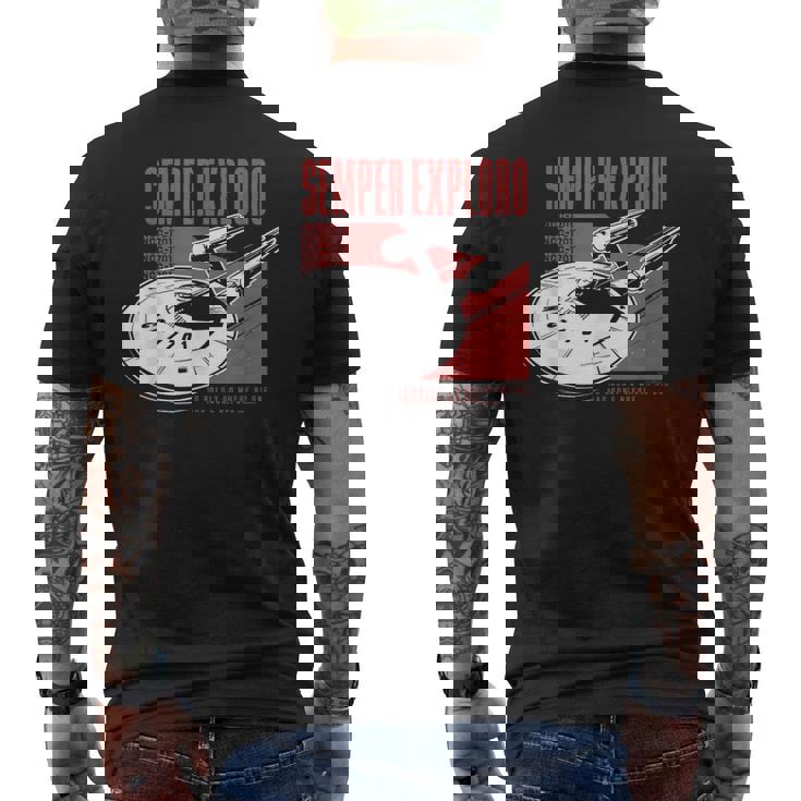 公式スタートレック ゼンパー・エクスプローロ メンズTシャツ バックプリント