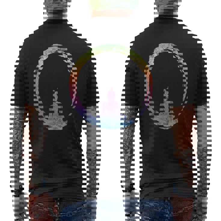 円宗 禅 円 仏 瞑想 日本 書道 ヨガ メンズTシャツ バックプリント