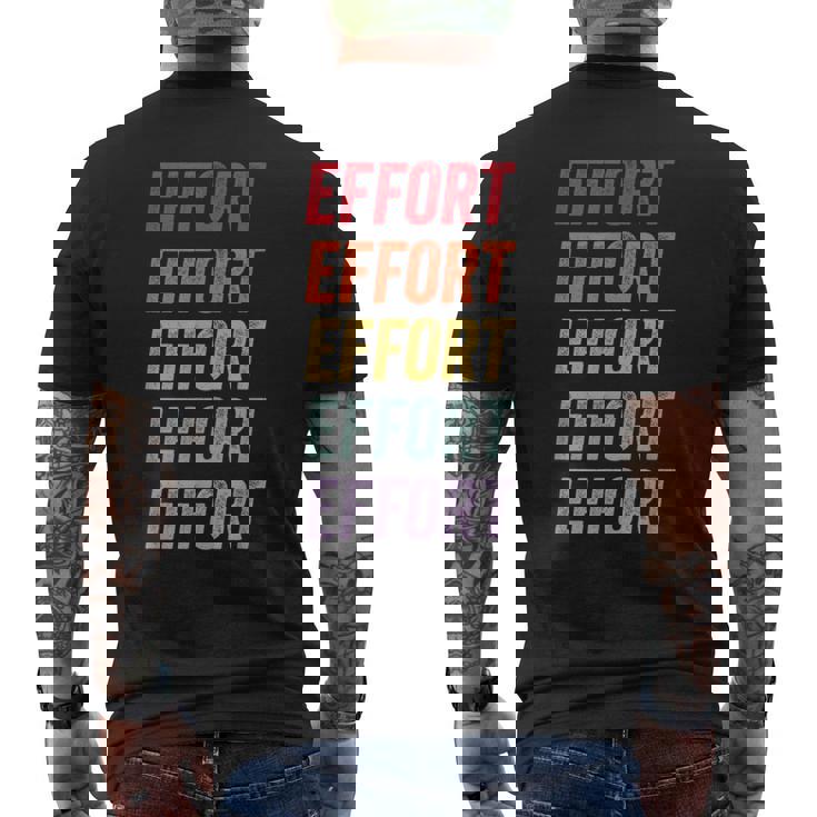 努力 メンズTシャツ バックプリント