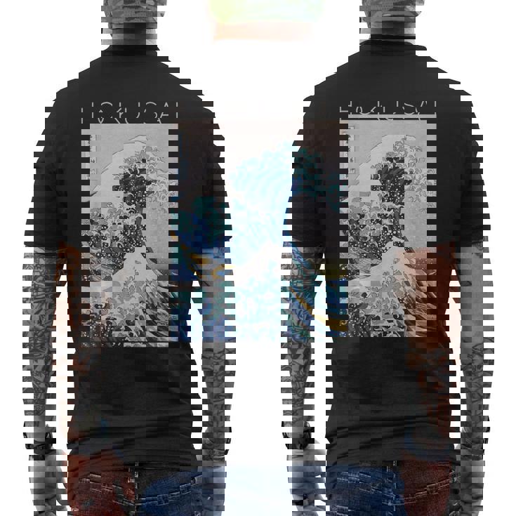 北斎 神奈川沖大波 アーティストのために メンズTシャツ バックプリント
