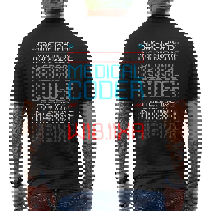 医療請求コーダー 健康情報 ヘルスケア 請求 メンズTシャツ バックプリント