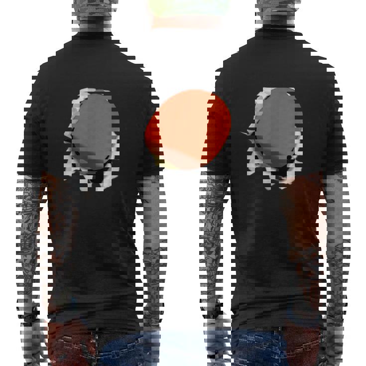 卓球 ラケット 面白いtシャツ ピンポン おもしろ 服 ネタ メンズ 卓球部 おもしろグッズ 大人 子供 メンズTシャツ バックプリント