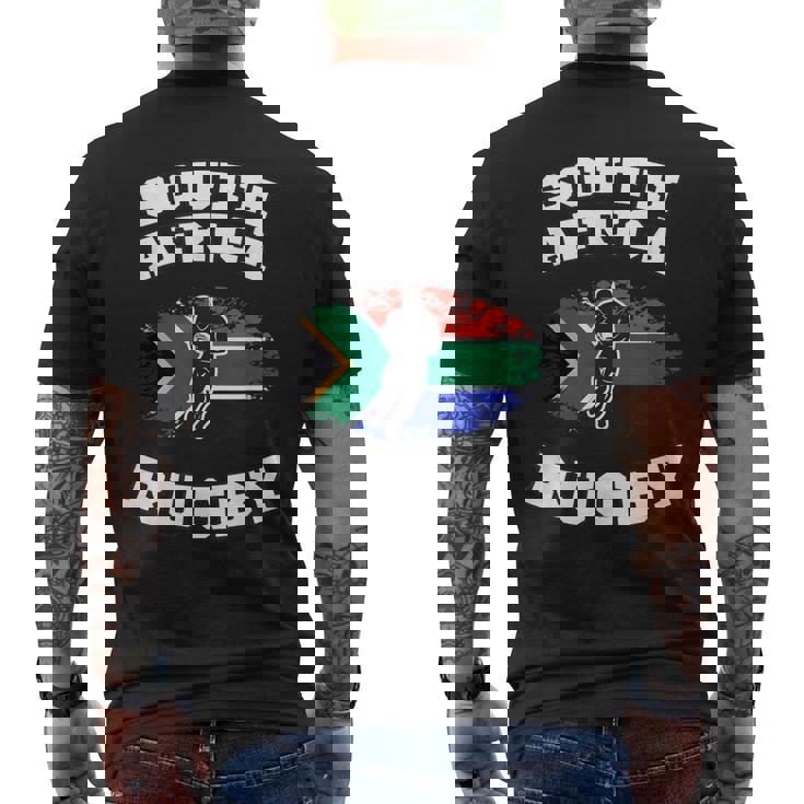 南アフリカ スプリングボックス ラグビー メンズTシャツ バックプリント