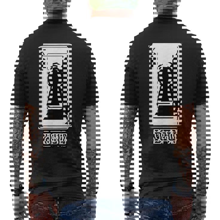 古墳《トランプのキング》パロディ【変なデザイン屋さん】歴史 かわいい イラスト 面白い おしゃれ メンズTシャツ バックプリント