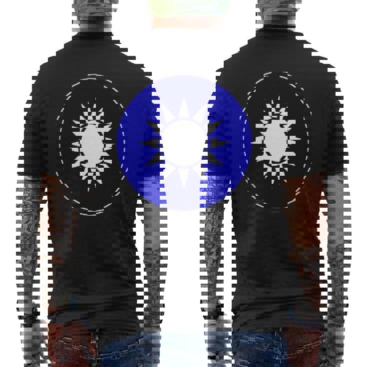 台湾空軍 ラウンドデル 旗 台湾武装部隊 メンズTシャツ バックプリント