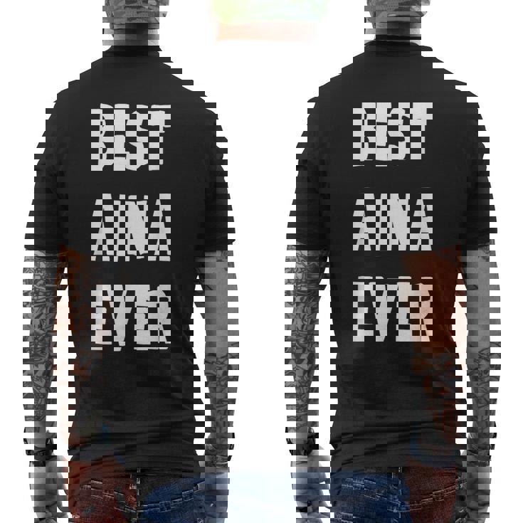 史上最高の Aina メンズTシャツ バックプリント