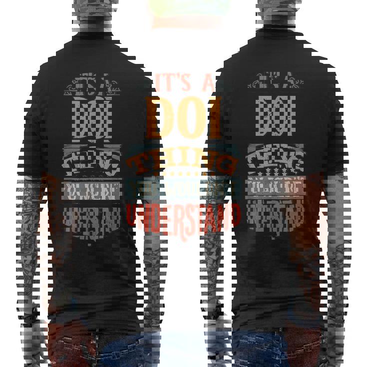 土井名 メンズTシャツ バックプリント