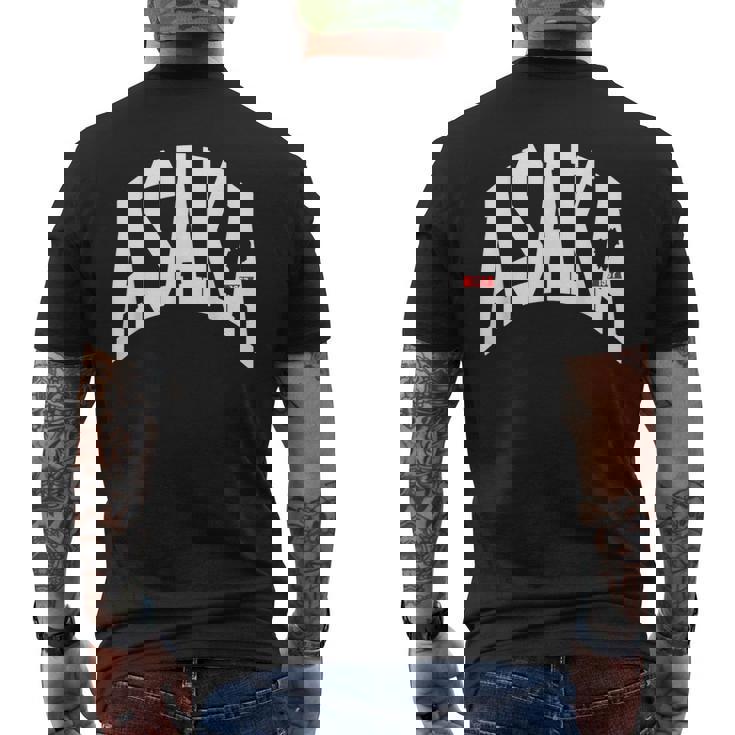 埼玉 市ティ 朝霞市 メンズTシャツ バックプリント