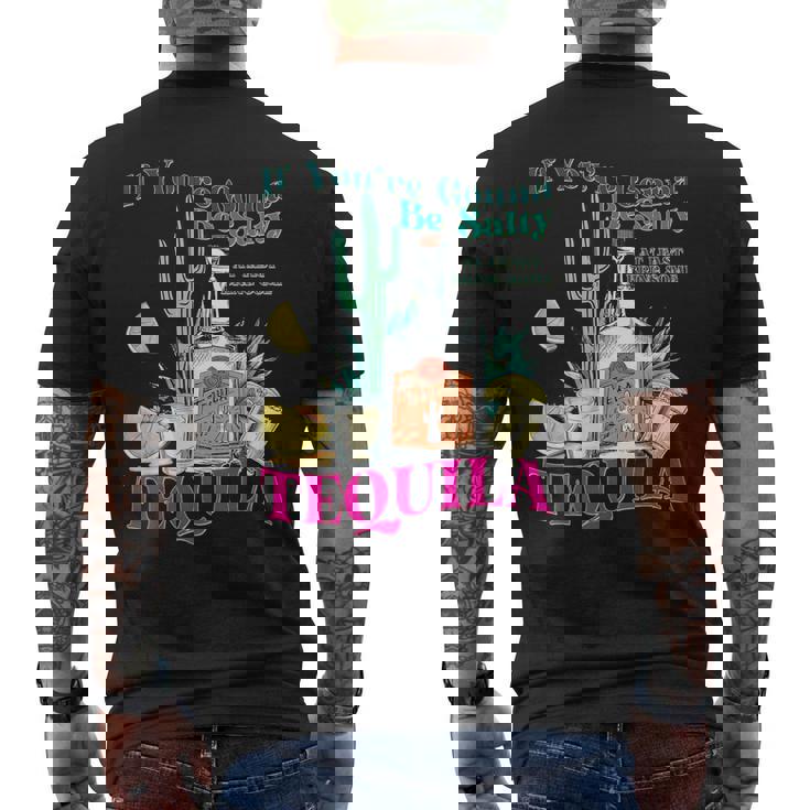 塩辛くなるならテキーラのサマーパーティーを持ってきて メンズTシャツ バックプリント